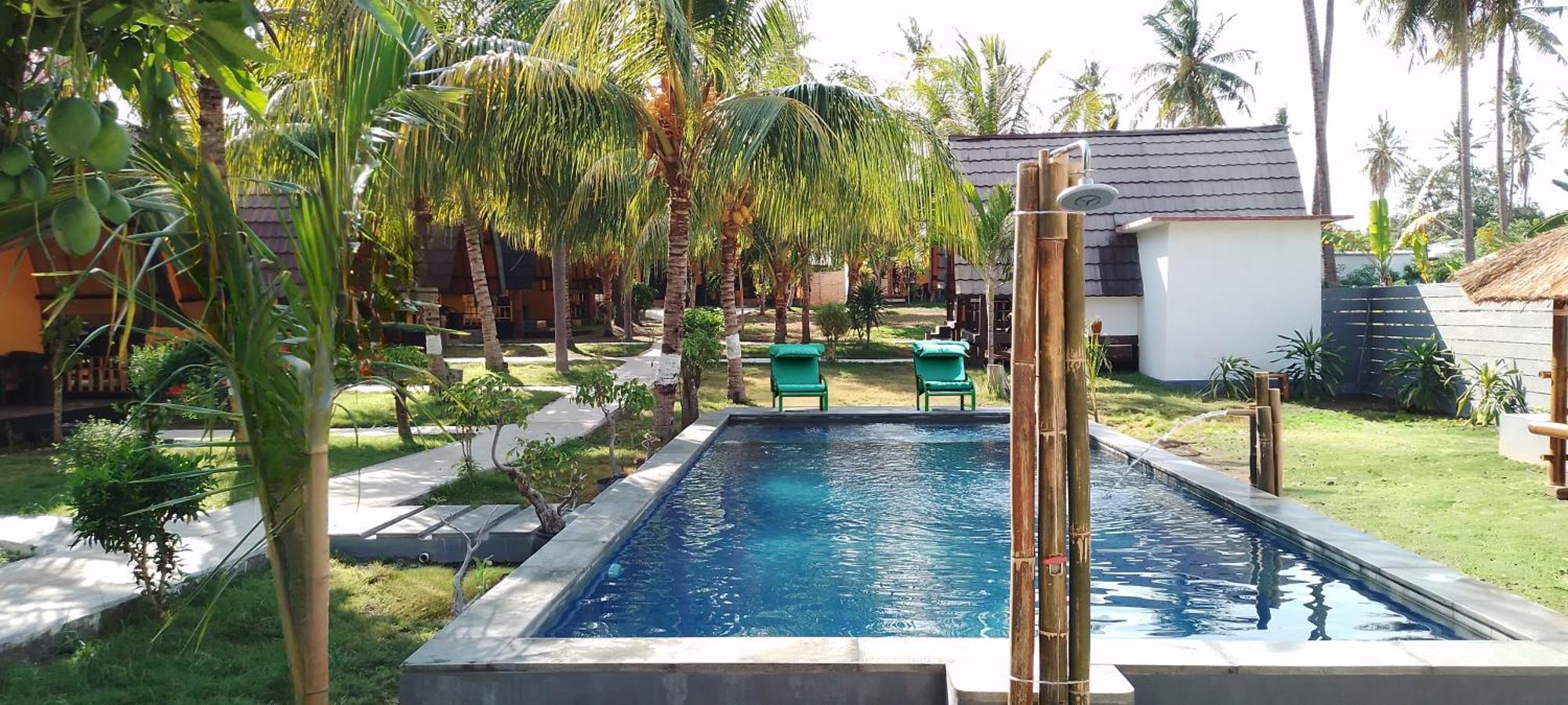 Pandan Bungalow Gili Air Exterior foto